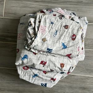 Full size Pottery Barn NFL sheets